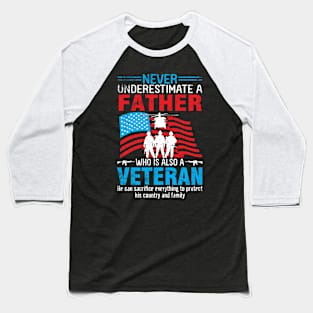 Happy Veteran Memorial Day Father Baseball T-Shirt